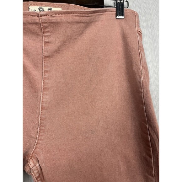 We the Free Pull On Romantic Rosy Pink Flare Jeans Boho Y2K vibe Valentine's - Picture 8 of 13